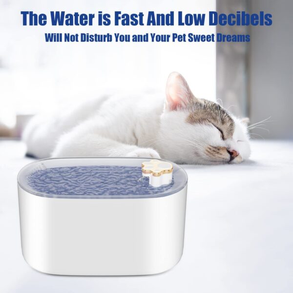Dog Water Fountain Dispenser Ultra-Quiet With LED Light & Filter - Image 8