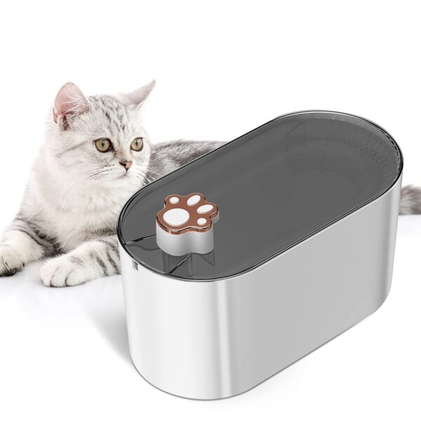 Dog Water Fountain Dispenser Ultra-Quiet With LED Light & Filter - Image 3