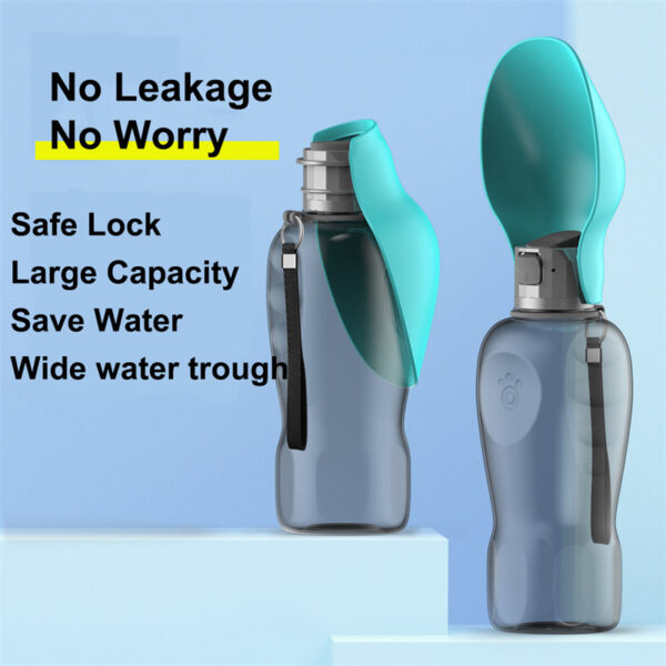 High Capacity 800ml Dogs Travel Water Bottle - Image 5