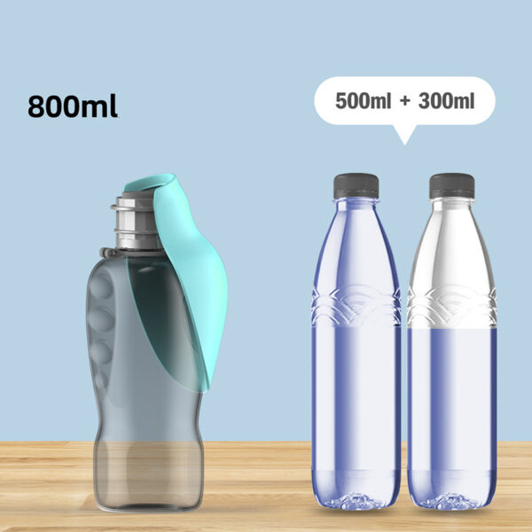 High Capacity 800ml Dogs Travel Water Bottle - Image 9
